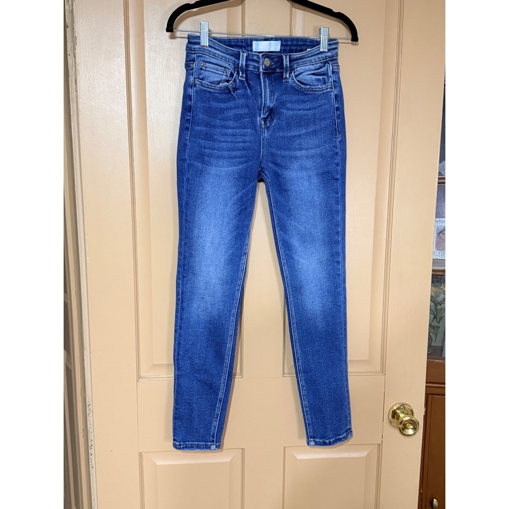 Vervet Blue Women High Rise Skinny‎ Jeans Medium Wash Denim Size 25
